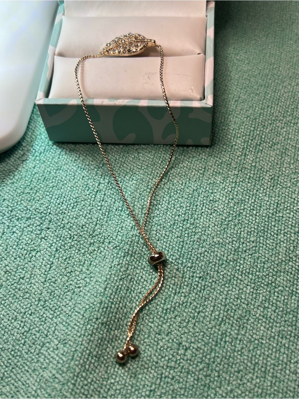 New Fashion Gold Leaf Slider Bracelet
